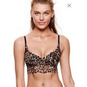 VS PINK Leopard print Lace Bralette size L